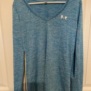 Under Armour long sleeve light blue shirt